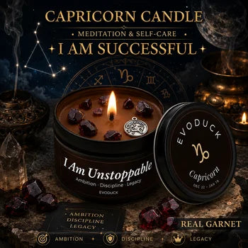 Bougie Parfumée Oud Tabac Constellation Capricorne - Décoration Maison & Cadeau