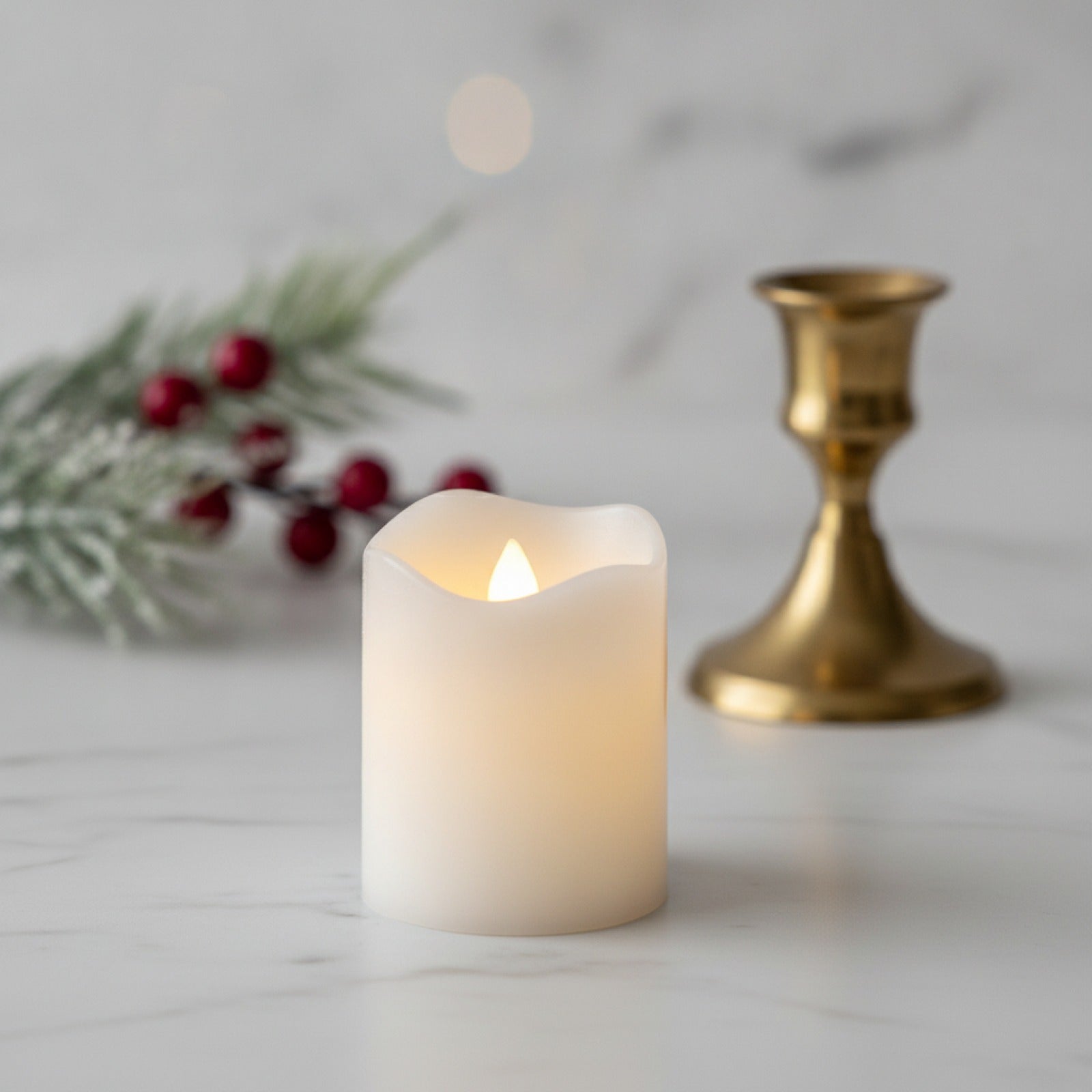 Lot de 24 Bougies LED Sans Flamme Blanc Chaud - Décoration Festive Halloween & Noël
