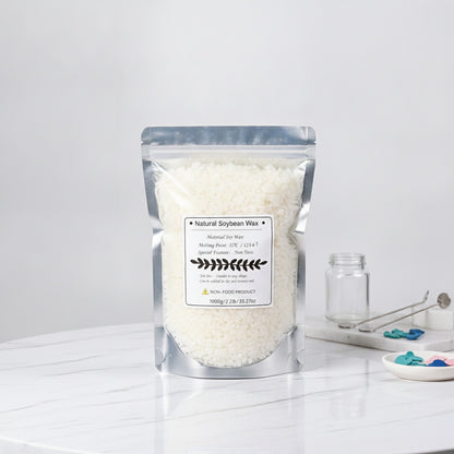 Cire de Soja Pure 500g/1kg pour Bougies DIY & Artisanat