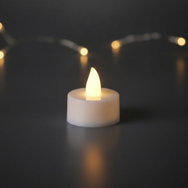 Bougies LED sans flamme - Lot créatif blanc chaud pour décorations de fête et de saison
