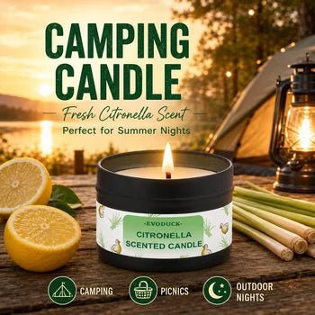 Bougie Citronnelle Extérieure - Parfait pour Jardin, Patio & Soirées d'Été