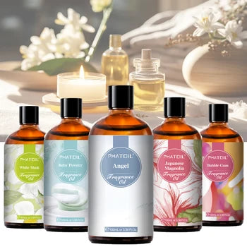 Huile Parfumée Aromatique PHATOIL 100ml - Frais de Lin, Chewing-Gum, Poudre Bébé