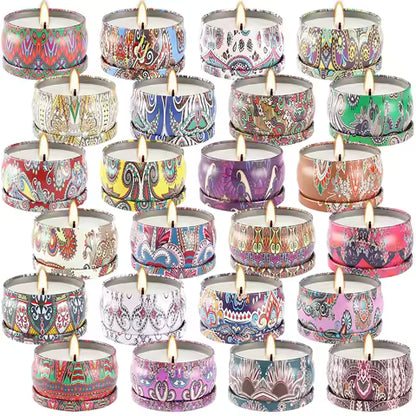 Lot de 24 Bougies Parfumées Classiques Chinoises - Décoration & Cadeaux Festifs