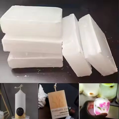 Bloc de Paraffine Raffinée 1kg pour Bougies DIY et Artisanat