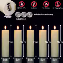 Bougies LED sans flamme scintillantes à piles - Lot de 9 à 72 pièces pour décoration mariage, dîner, concert