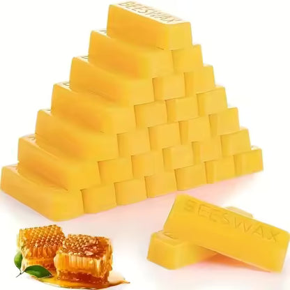 Bâtonnets de Cire d'Abeille Pure Naturelle - Idéal DIY Bougies & Meubles