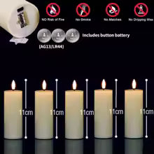 Bougies LED sans flamme scintillantes à piles - Lot de 9 à 72 pièces pour décoration mariage, dîner, concert