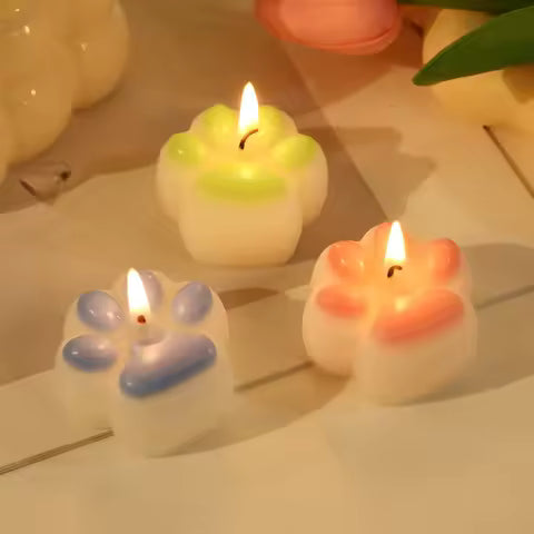 Bougie Parfumée Patte de Chat - Décoration Originale & Cadeau Unique