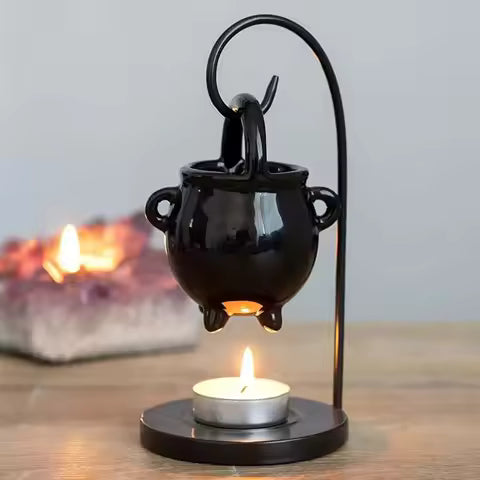 Brûleur d'Huile Essentielle en Céramique - Diffuseur Aromathérapie & Décoration Maison