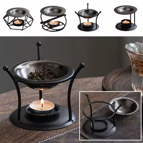 Diffuseur Huiles Essentielles Rétro Portable - Brûleur Aromathérapie & Bougie Décorative