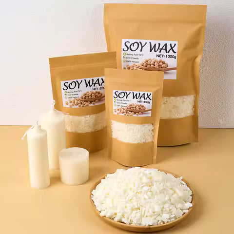 Cire de Soja Blanche Pure 450g - Idéale pour Bougies Artisanales DIY