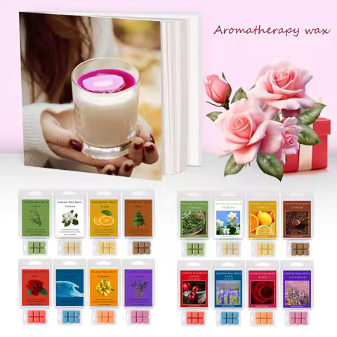 Lot de 8 Cubes Fondants Parfumés pour Chiens - Cire Artisanale Colorée