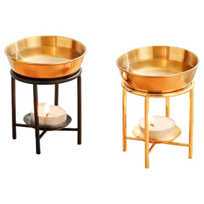 Diffuseur d'Huiles Essentielles & Brûleur d'Encens avec Bol Inox