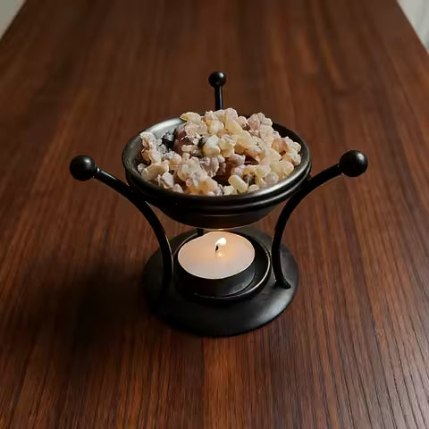 Diffuseur d'Huiles Essentielles Rétro en Résine - Brûleur d'Aromathérapie Portable