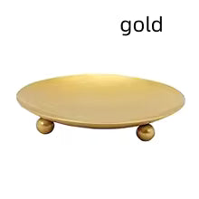 Piédestal décoratif en fer forgé pour bougie - 3 tailles, 2 couleurs