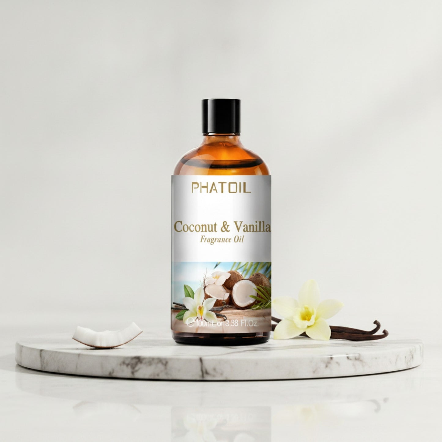 Huile Parfumée Aromathérapie 100ml - Vanille, Coco, Fraise, Cerise, Citron - Pour Diffuseur & Bougies