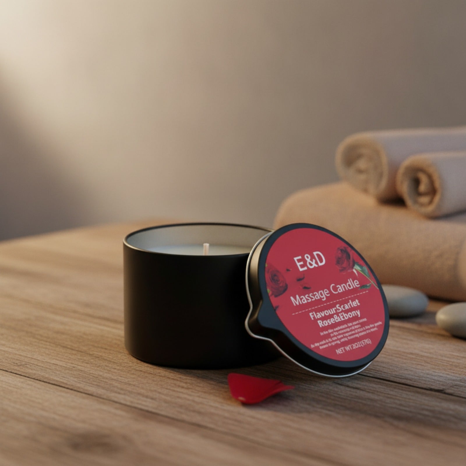Bougie de Massage Parfumée à l'Huile Essentielle - Hydratante et Relaxante pour Spa