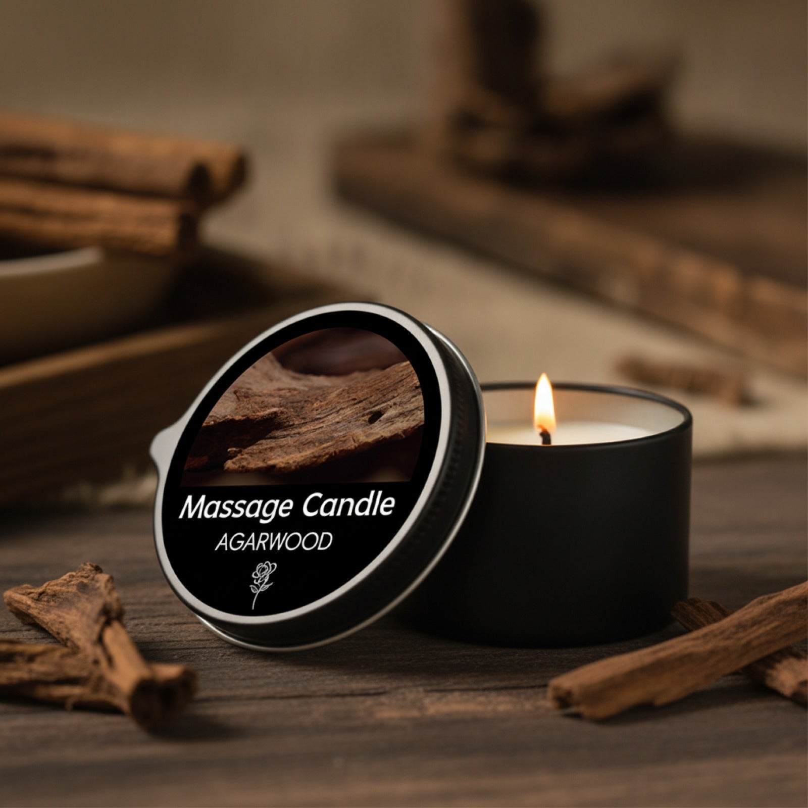 Bougie de Massage Relaxante à l'Huile Essentielle – Bien-être et Soulagement du Stress