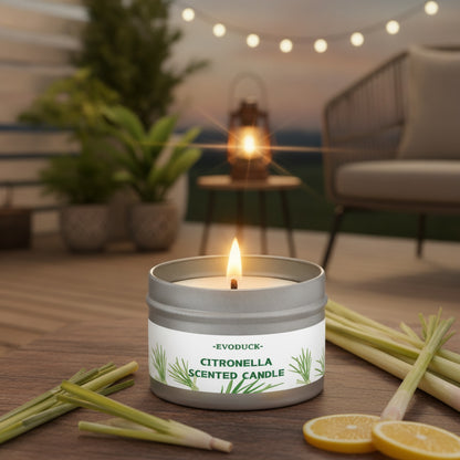 Bougie Citronnelle Extérieure Longue Durée - Idéale Jardin, Balcon & Fêtes d'Été