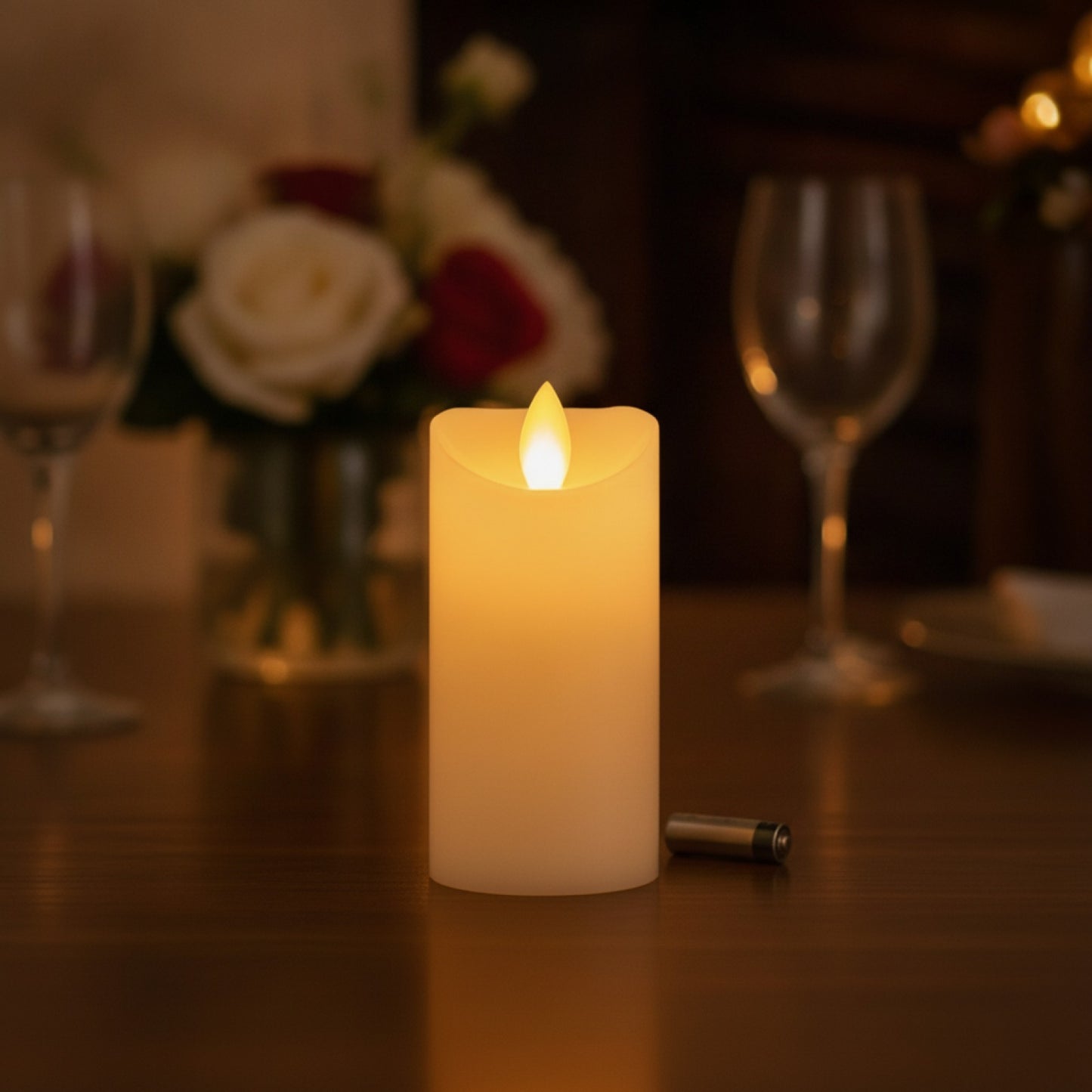 Bougies LED sans flamme scintillantes à piles - Lot de 9 à 72 pièces pour décoration mariage, dîner, concert