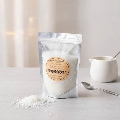 Cire d'abeille blanche naturelle en granulés pour bougies DIY et artisanat