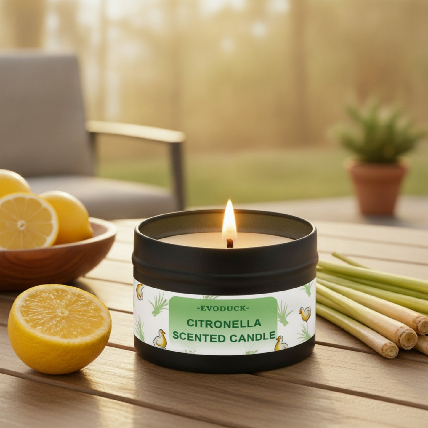 Bougie Citronnelle Extérieure - Parfait pour Jardin, Patio & Soirées d'Été