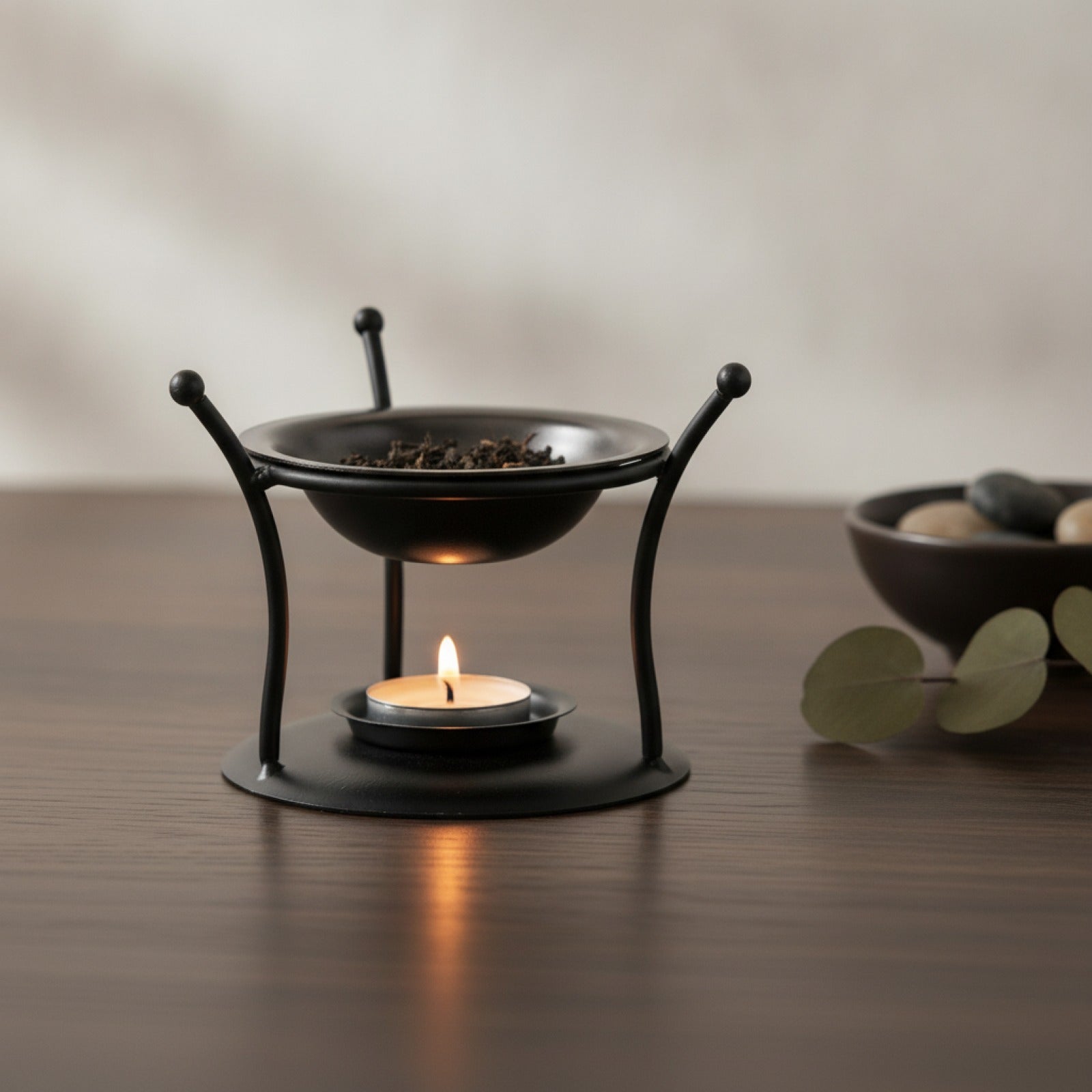 Diffuseur Huiles Essentielles Rétro Portable - Brûleur Aromathérapie & Bougie Décorative