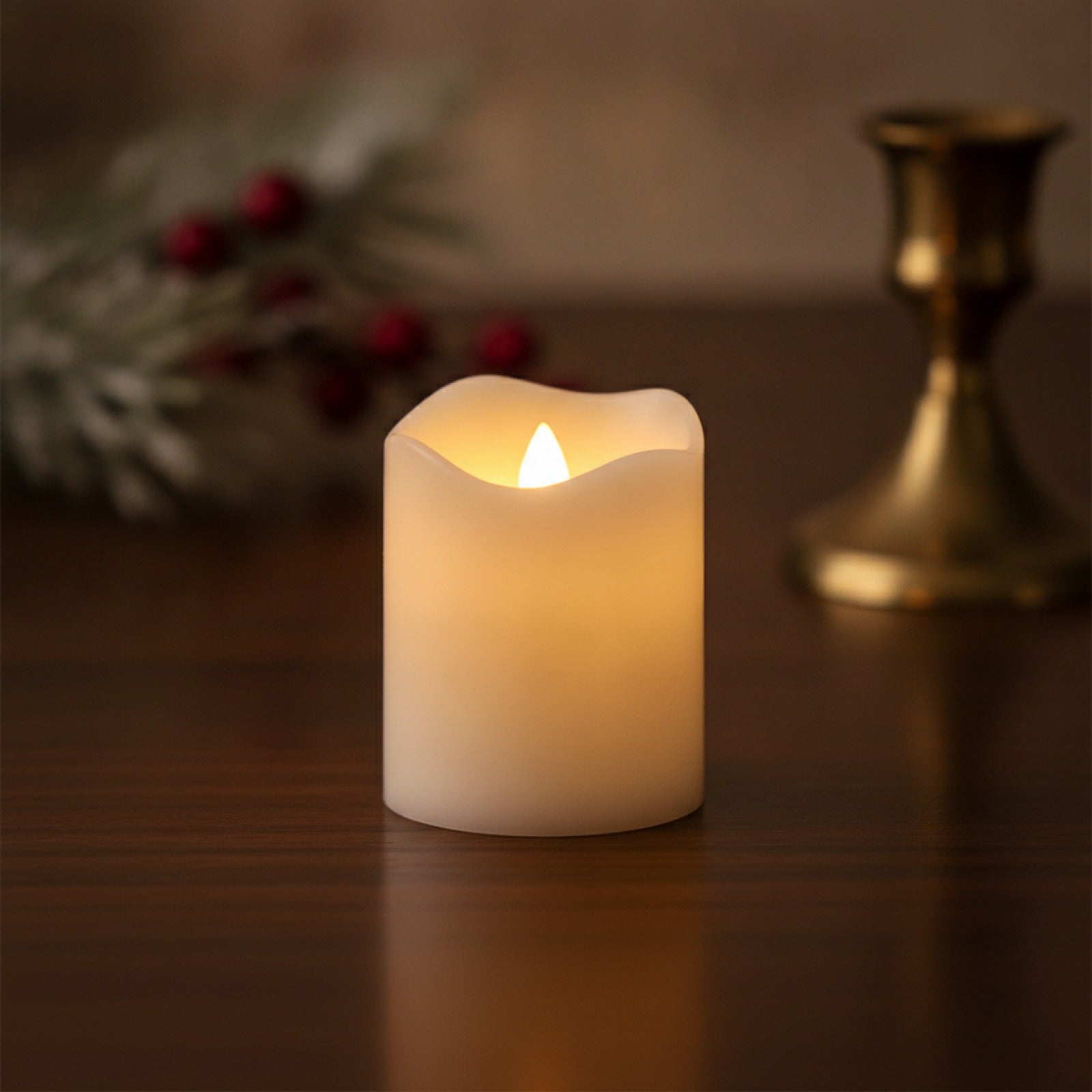 Lot de 24 Bougies LED Sans Flamme Blanc Chaud - Décoration Festive Halloween & Noël