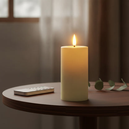 Bougies LED sans flamme avec télécommande - Lumières vacillantes pour mariage, fête et décoration