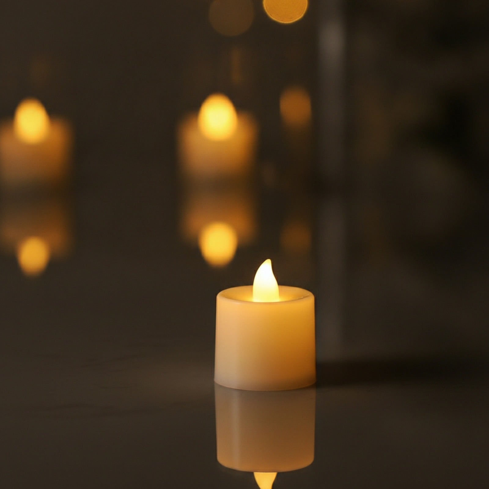 Bougie LED sans flamme à piles pour décoration festive et intérieure