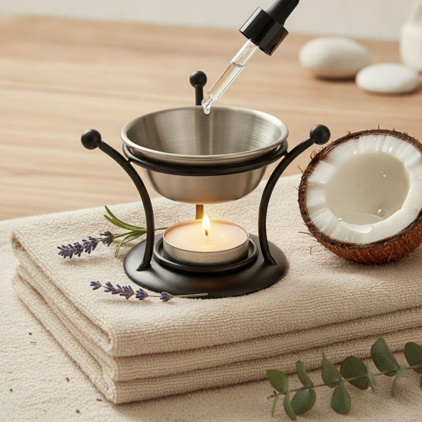 Diffuseur d'Huiles Essentielles Rétro en Résine - Brûleur d'Aromathérapie Portable