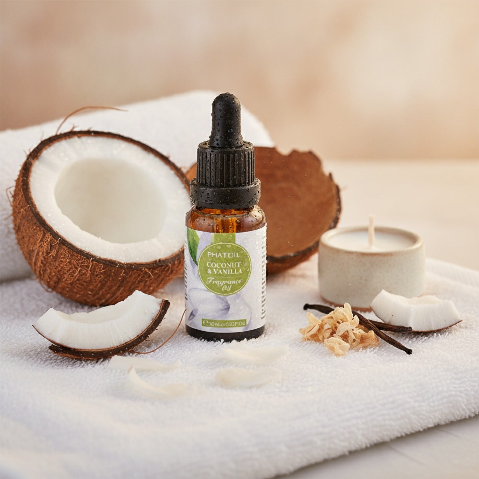 Huile Parfumée PHATOIL 10ml : Arômes Gourmands pour Bougies & Aromathérapie