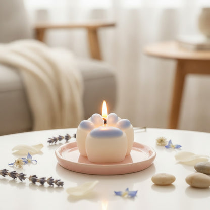 Bougie Parfumée Patte de Chat - Décoration Originale & Cadeau Unique