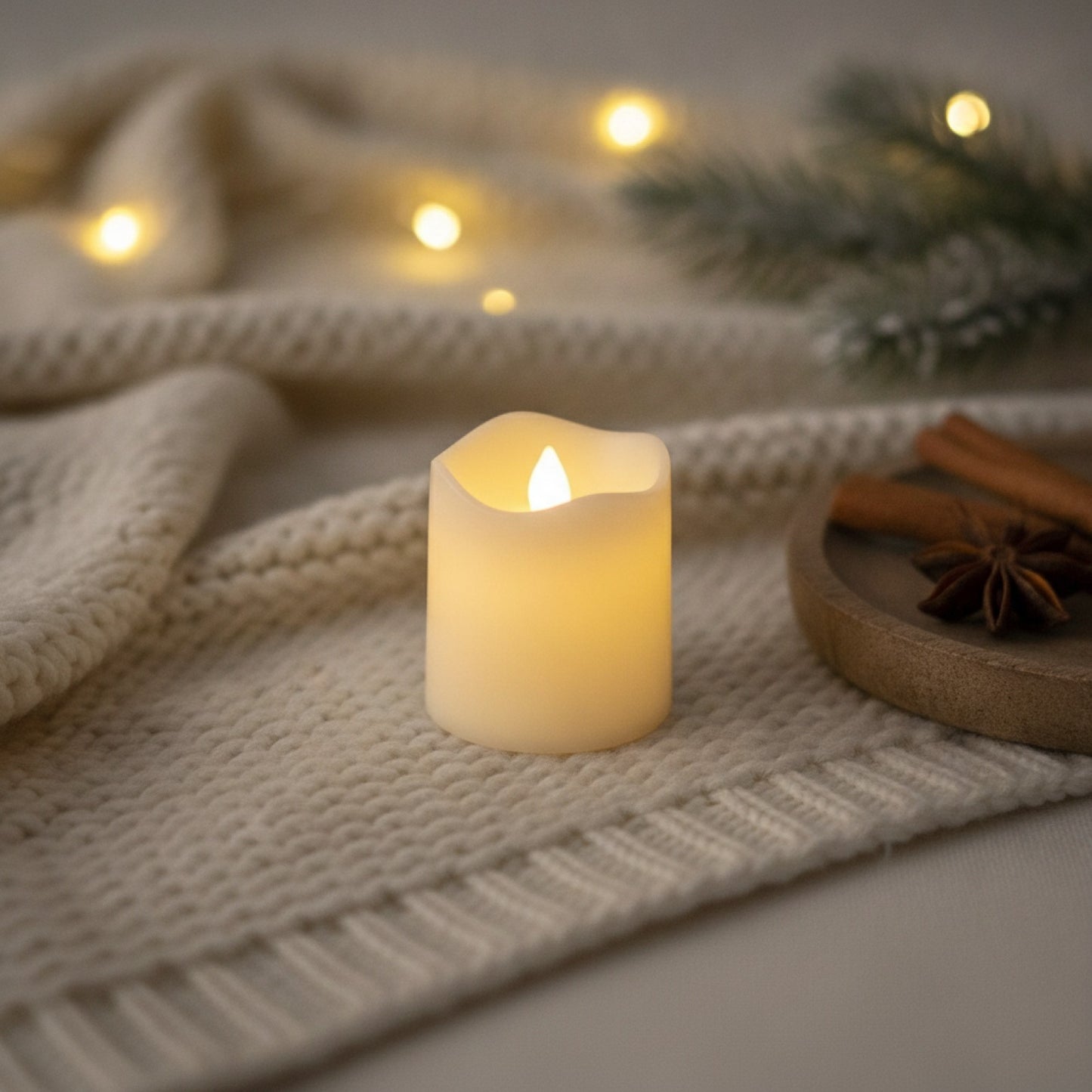 Lot de 24 Bougies LED Sans Flamme Blanc Chaud - Décoration Festive Halloween & Noël