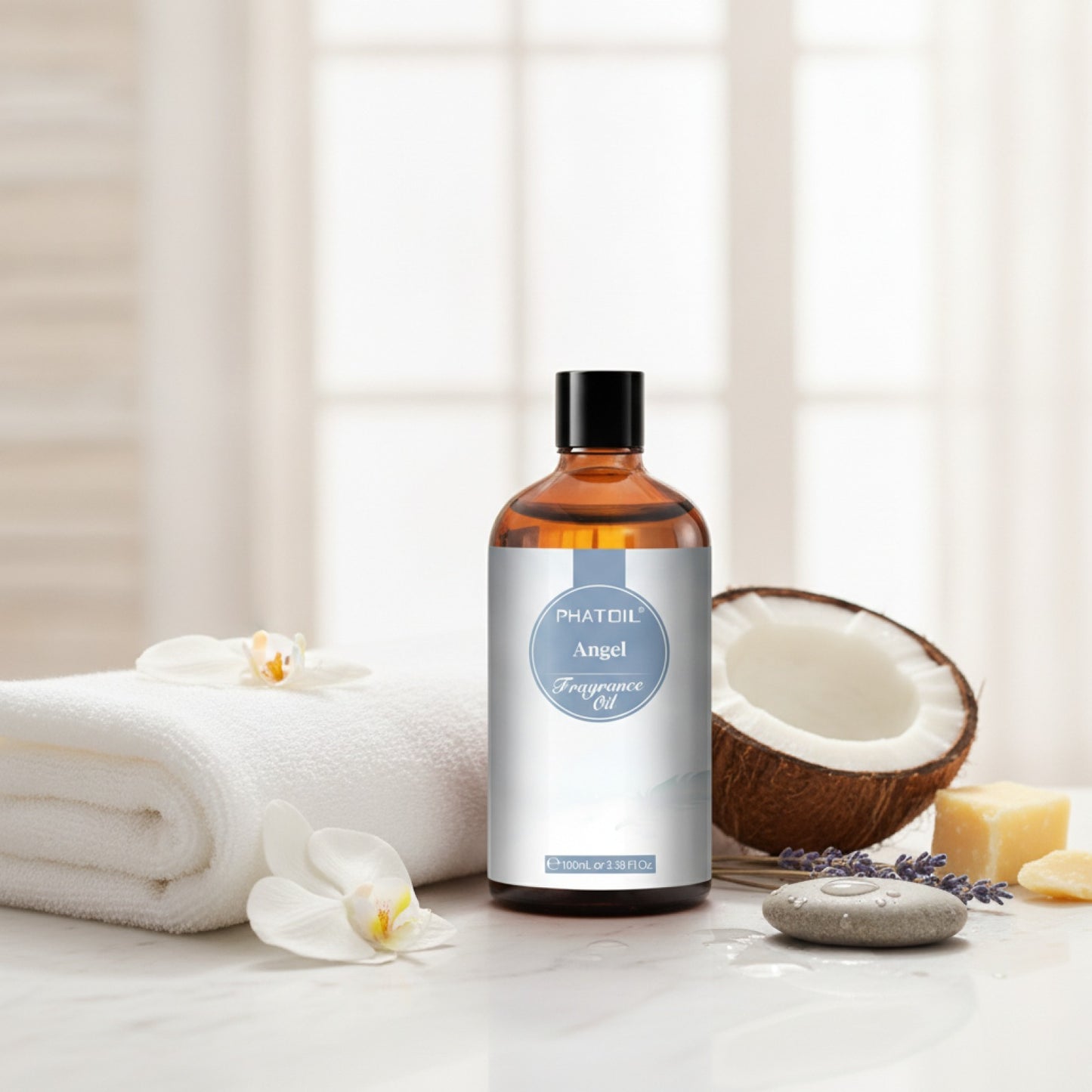 Huile Parfumée Aromatique PHATOIL 100ml - Frais de Lin, Chewing-Gum, Poudre Bébé