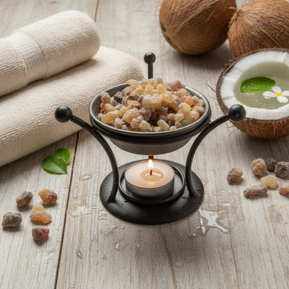 Diffuseur d'Huiles Essentielles Rétro en Résine - Brûleur d'Aromathérapie Portable