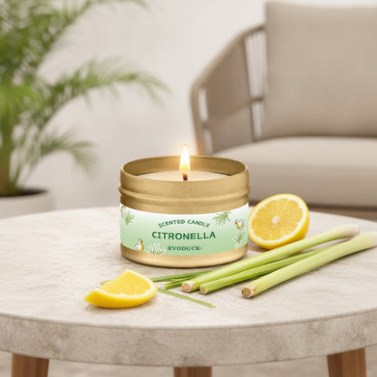 Bougie Citronnelle Extérieure - Anti-Moustiques & Parfumée pour Jardin, Patio, Camping