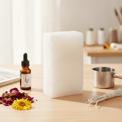 Bloc de Paraffine Raffinée 1kg pour Bougies DIY et Artisanat