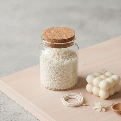 Cire d'abeille blanche naturelle en granulés pour bougies DIY et artisanat