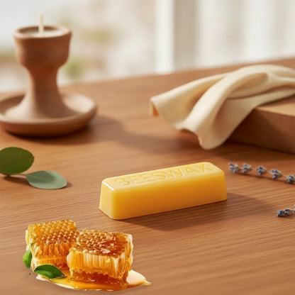 Bâtonnets de Cire d'Abeille Pure Naturelle - Idéal DIY Bougies & Meubles