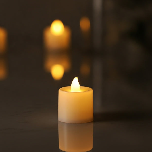 Bougie LED sans flamme à piles pour décoration festive et intérieure