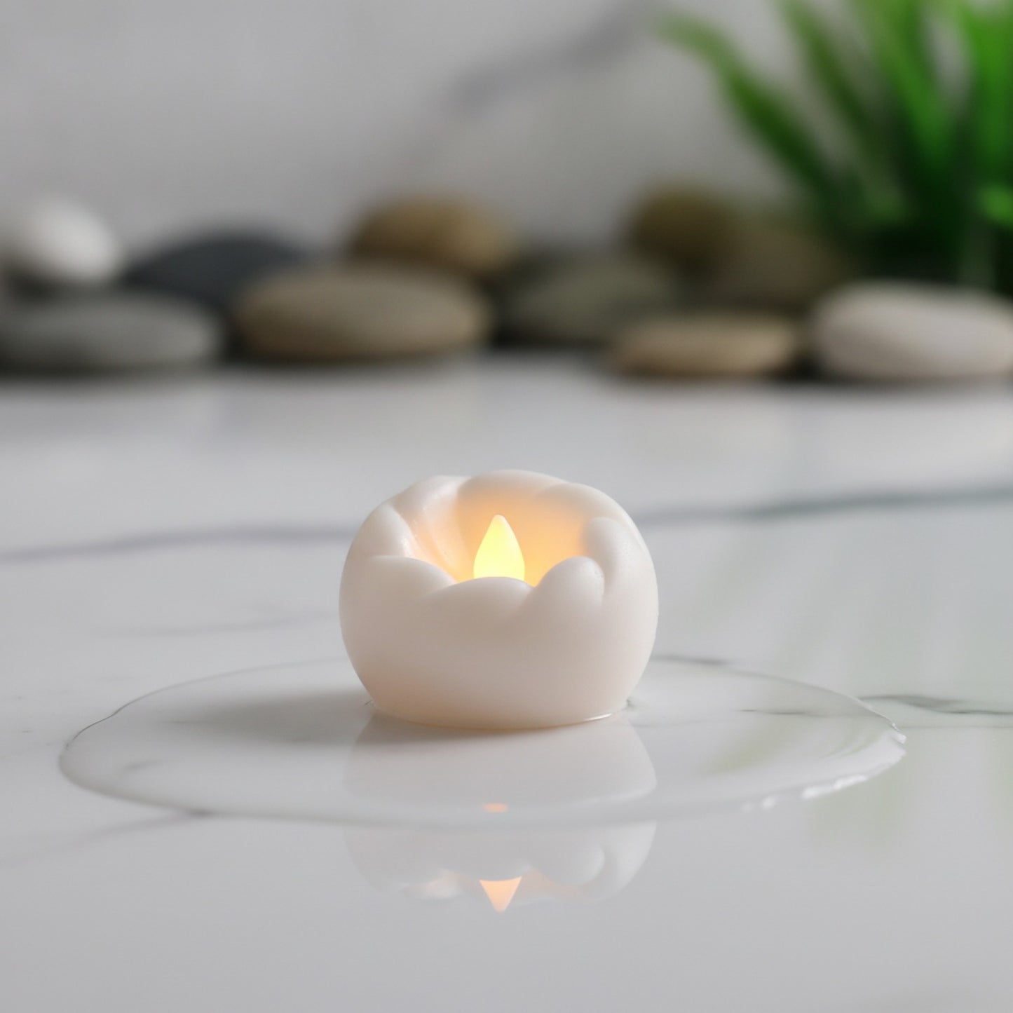 Bougies LED Flottantes Sans Flamme pour Mariage, Piscine & Spa - Lot de 12 à 100 pièces