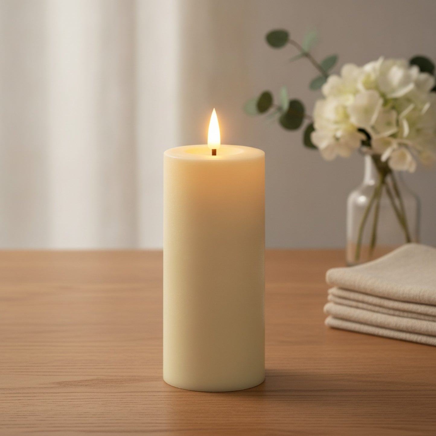 Bougies LED sans flamme avec télécommande - Lumières vacillantes pour mariage, fête et décoration