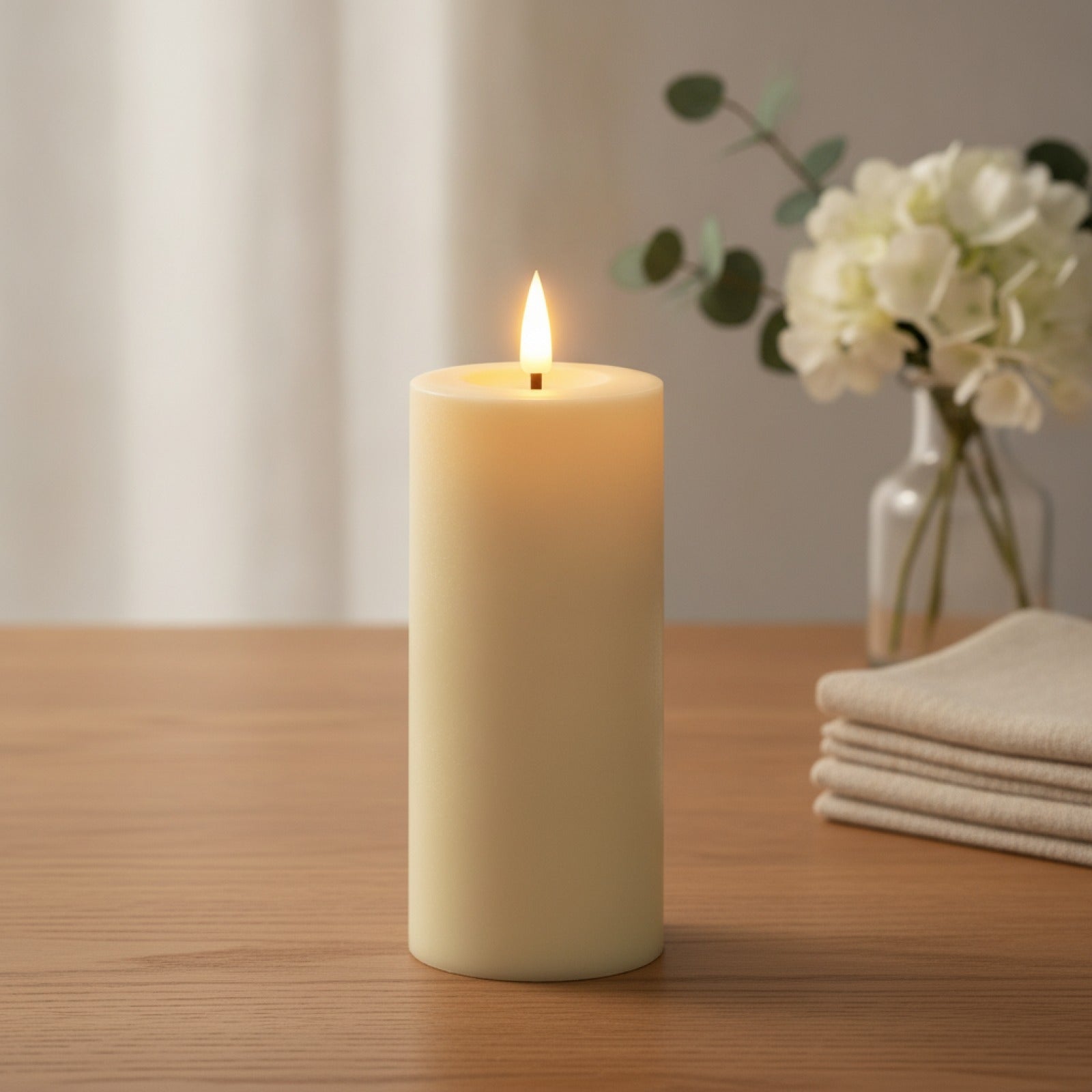 Bougies LED sans flamme avec télécommande - Lumières vacillantes pour mariage, fête et décoration