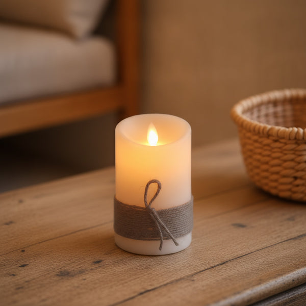 Lot de 3 Bougies LED Flamme Dansante Vintage - USB Rechargeable ou Piles - Lampe d'Ambiance
