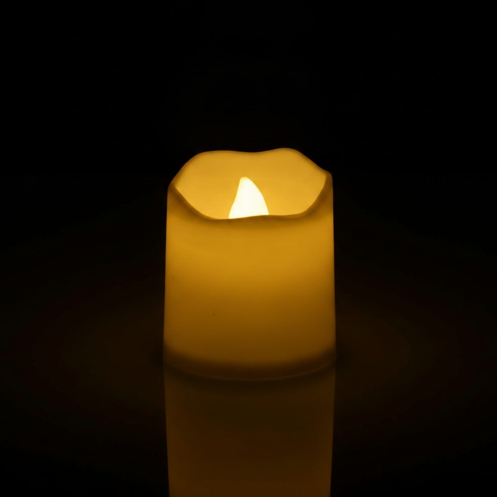 Lot de 24 Bougies LED sans Flamme Blanc Chaud - Décoration Festive Halloween, Noël, Mariage