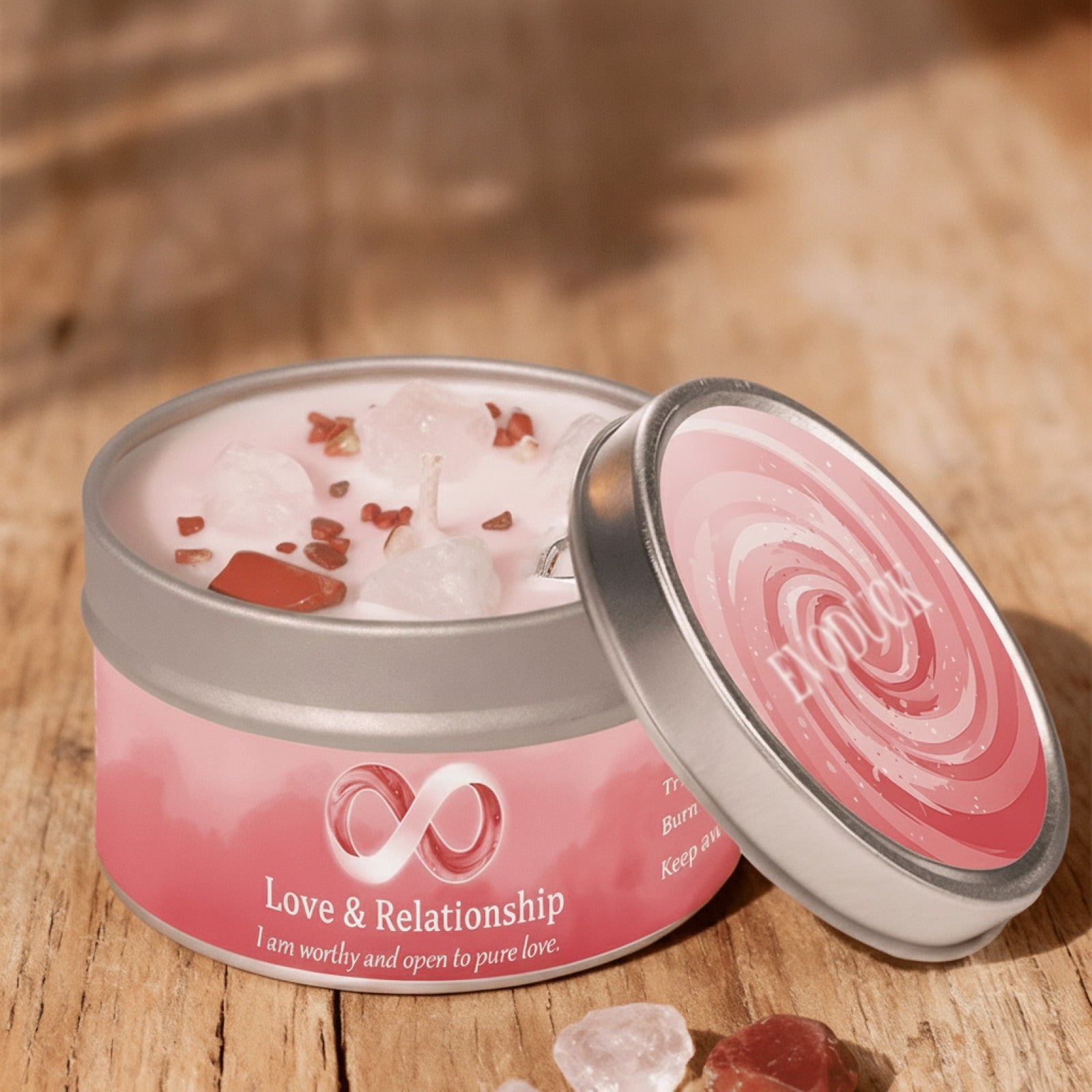 Bougie Parfumée 3oz - Loi d'Attraction & Manifestation d'Amour - Décoration Maison & Cadeau Festif