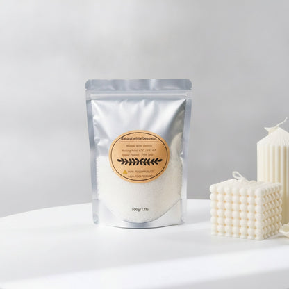 Cire d'abeille blanche naturelle en granulés pour bougies DIY et artisanat