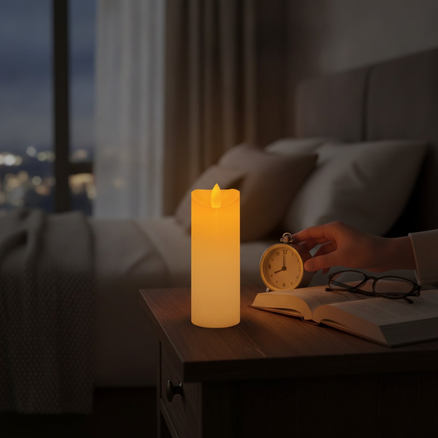 Bougies LED sans flamme scintillantes à piles - Lot de 9 à 72 pièces pour décoration mariage, dîner, concert