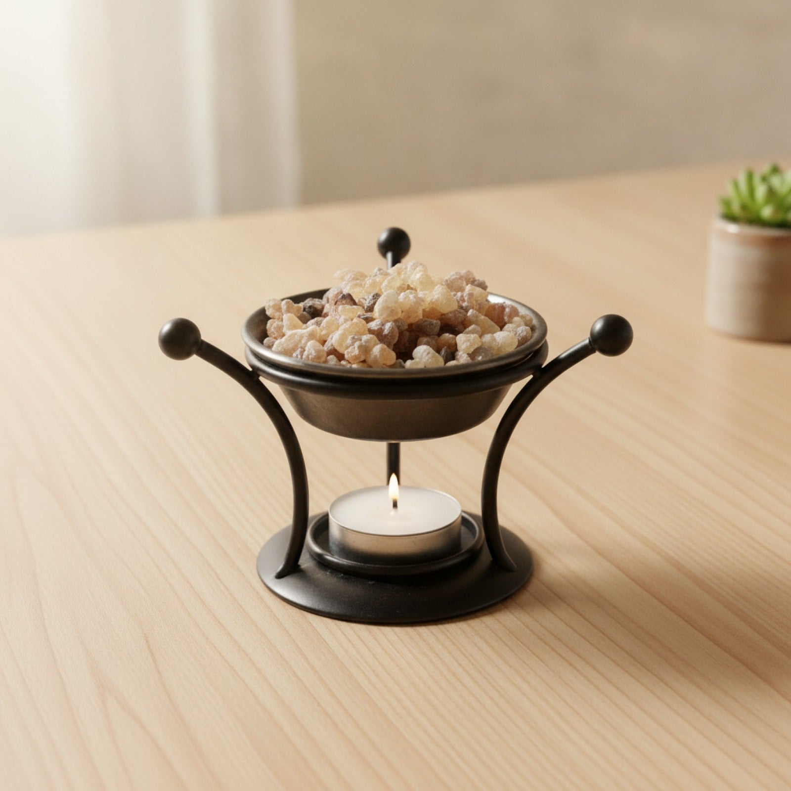 Diffuseur d'Huiles Essentielles Rétro en Résine - Brûleur d'Aromathérapie Portable